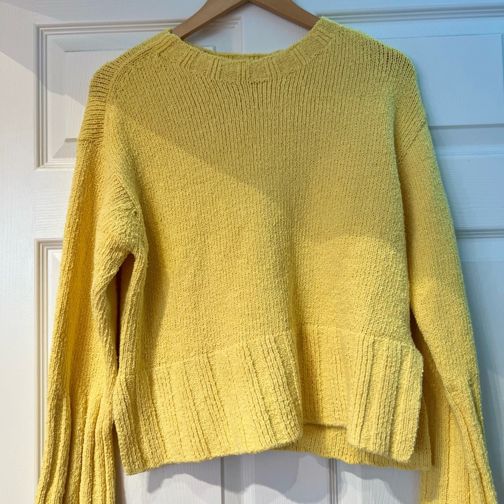 J. Crew Bright Yellow Crew Neck Sweater